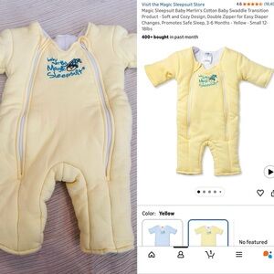 Magic Sleepsuit Yellow Baby Bodysuit